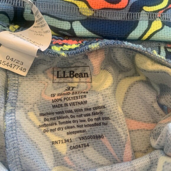 LL BEAN toddler  long pajamas - Picture 7 of 10